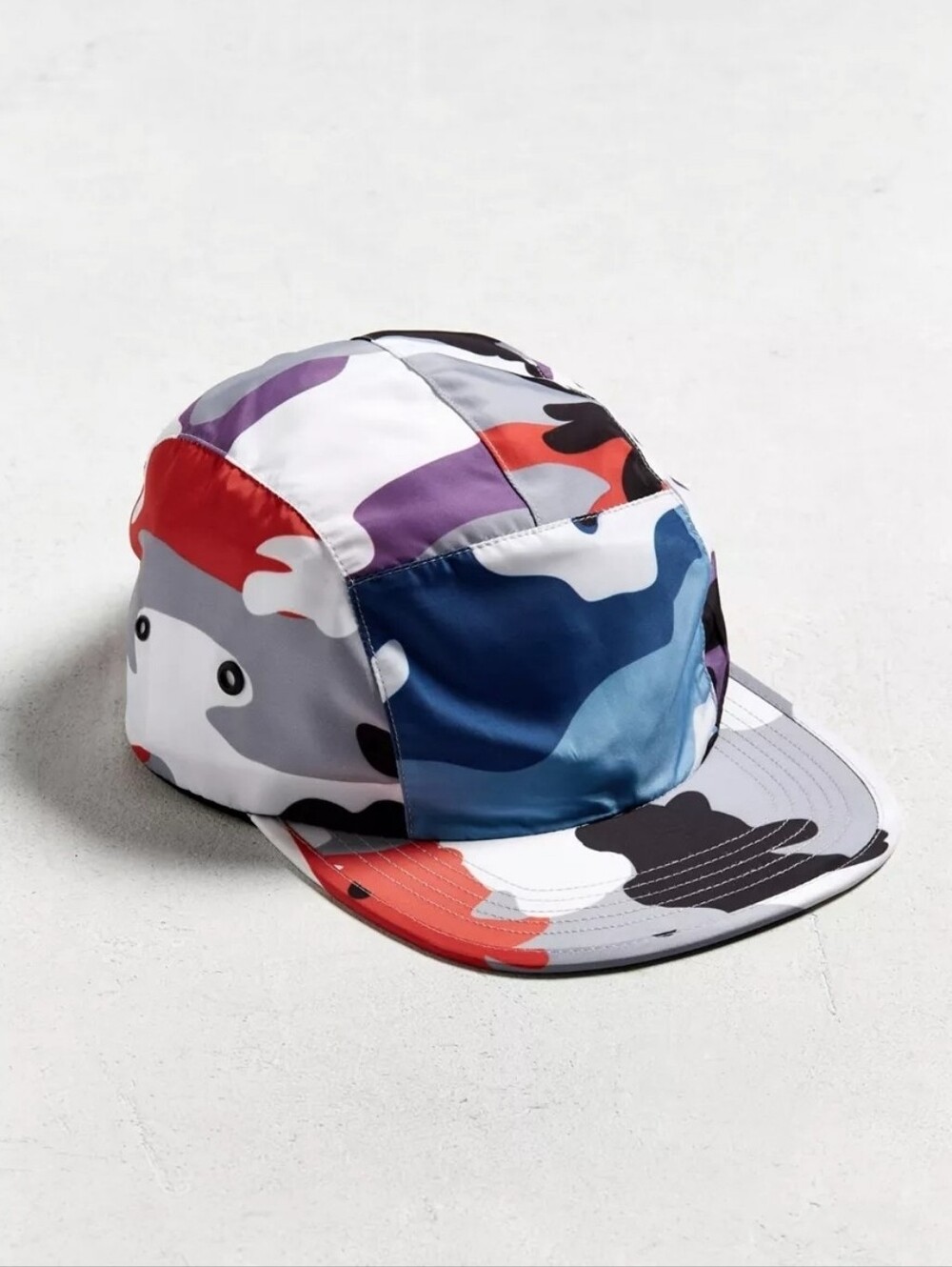 Nicopanda Camo Five-Panel Cap - Multi-Color